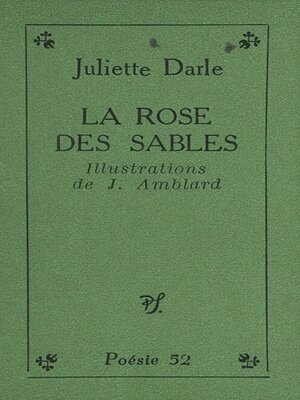cover image of La rose des sables